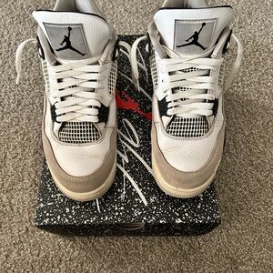 Jordan Men's White and Brown Sneakers